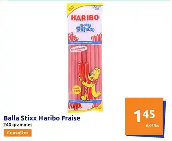 Action Balla Stixx haribo Fraise offre