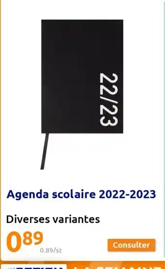 Action Agenda Scolaire 2022-2023 offre
