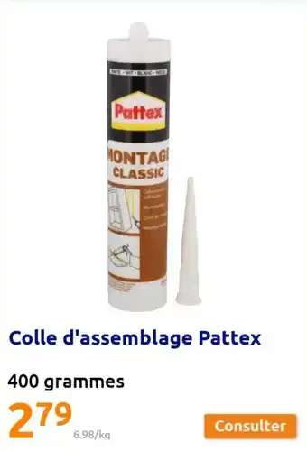 Action Pattex Colle d'assemblage offre