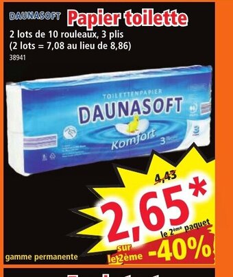 Norma Daunasoft Papier Toilette offre