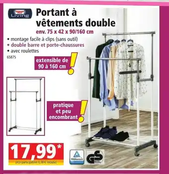 Norma Portant à vêtements Double offre