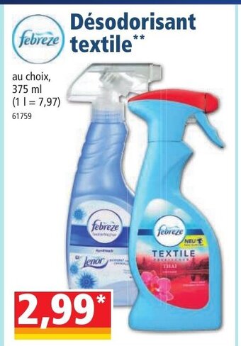 Norma Febreze Desodorisant Textile offre
