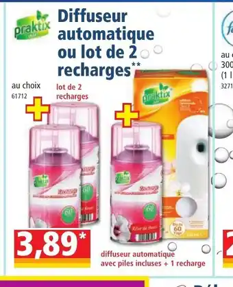 Norma Diffuseur Automatique Ou Lot de 2 Recharges offre