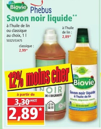 Norma Phebus Savon Noir Liquide offre