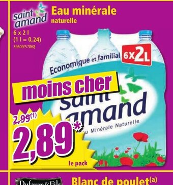 Norma Saint Amand Eau Minérale offre