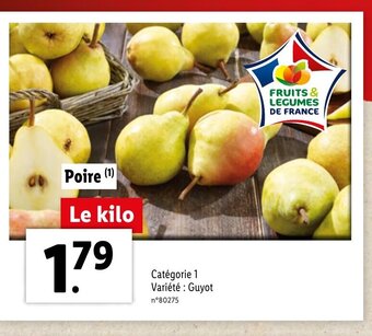Lidl Poire offre