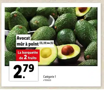 Lidl Avocat mûr à point offre