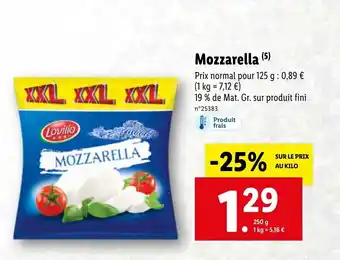 Lidl Mozzarella offre