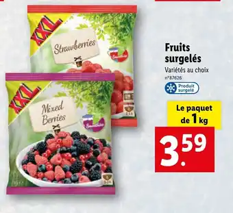 Lidl Fruits Surgelés offre