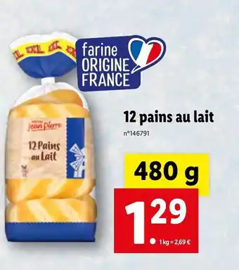 Lidl 27 Pains Au Lait offre
