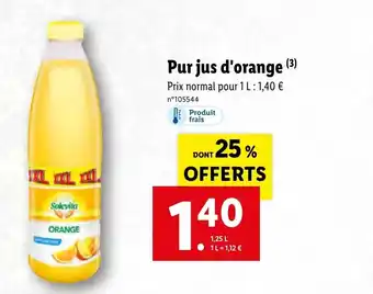 Pur jus d'orange