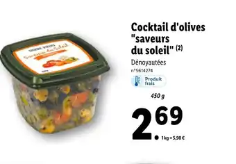 Lidl Cocktail D'Olives "Saveurs Du Soleil" offre