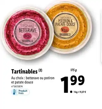 Tartinables