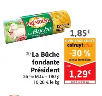 Colruyt La Bûche fondante Président offre