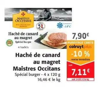 Colruyt Haché de canard au magret Maîstres Occitans offre