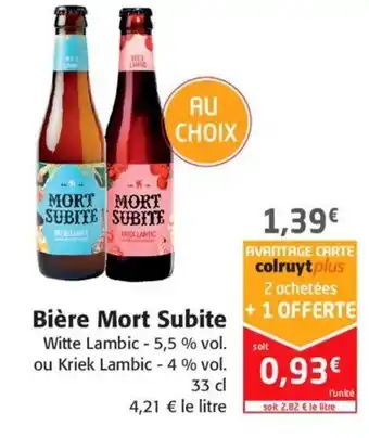 Colruyt Bière Mort Subite offre