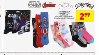 Stokomani Les 3 paires de chaussettes offre