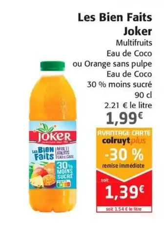 Colruyt Les Bien Faits Joker offre