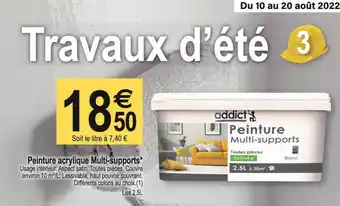 Tridôme Peinture acrylique multi-supprts* offre