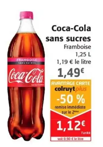 Colruyt Coca-Cola sans sucres offre