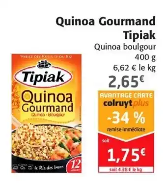 Colruyt Quinoa Gourmand Tipiak offre