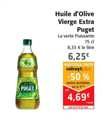 Colruyt Huile d'Olive Vierge Extra Puget offre
