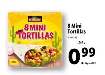8 mini tortillas