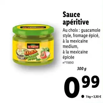 Lidl Sauce apéritive offre