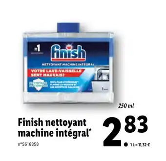 Lidl FINISH nettoyant machine intégral offre