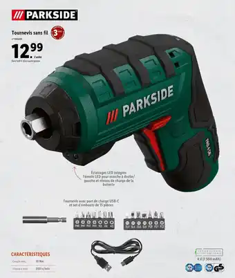 Lidl Tournevis sans fil offre