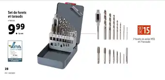 Lidl Set de forets et tarauds offre
