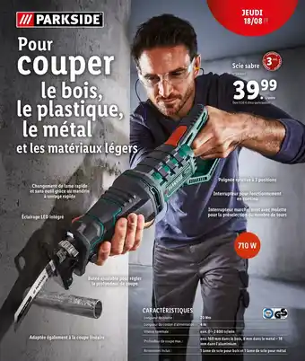 Lidl Scie sabre offre