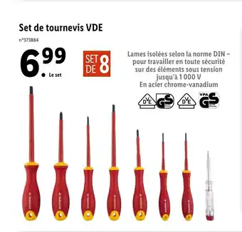 Lidl Ste de tournevis VDE offre