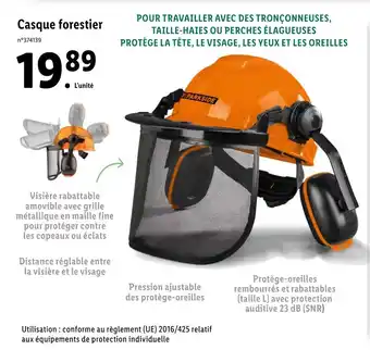 Casque forestier