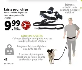 Lidl Laisse pour chien offre