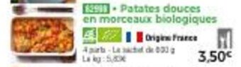 Thiriet Patates douces en morceaux biologiques offre