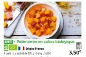 Thiriet Potimarron en cubes biologique offre