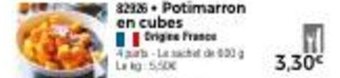 Thiriet Potimarron en cubes offre
