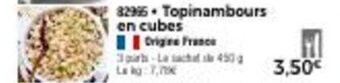 Thiriet Topinambours en cubes offre