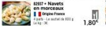 Thiriet Navets en morceaux offre