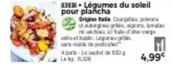 Légumes du soleil pour plancha
