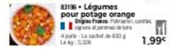 Thiriet Légumes pour potage orange offre