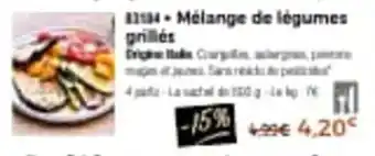Thiriet Mélange de légumes grillés offre