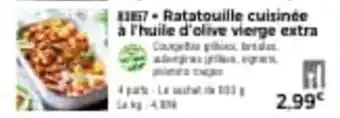 Thiriet Ratatouille cuisinée à l'huile d'olive vierge extra offre