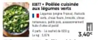 Thiriet Poêlée cuisinée aux légumes verts offre