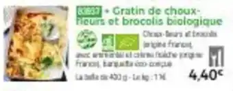 Thiriet Gratin de choux-fleurs et brocolis biologique offre