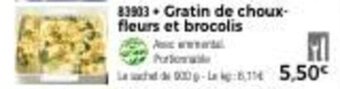 Thiriet Gratin de choux-fleurs et brocolis offre