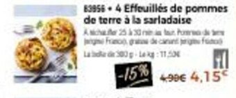 4 effeuillés de pommes de terre à la sarladaise