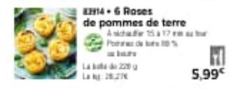 Thiriet 6 roses de pommes de terre offre