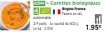 Thiriet Carottes biologiques offre